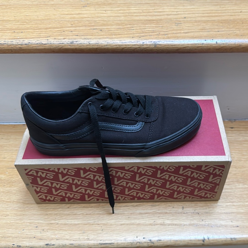Size 5.5 Vans Canvas Black Sneaker